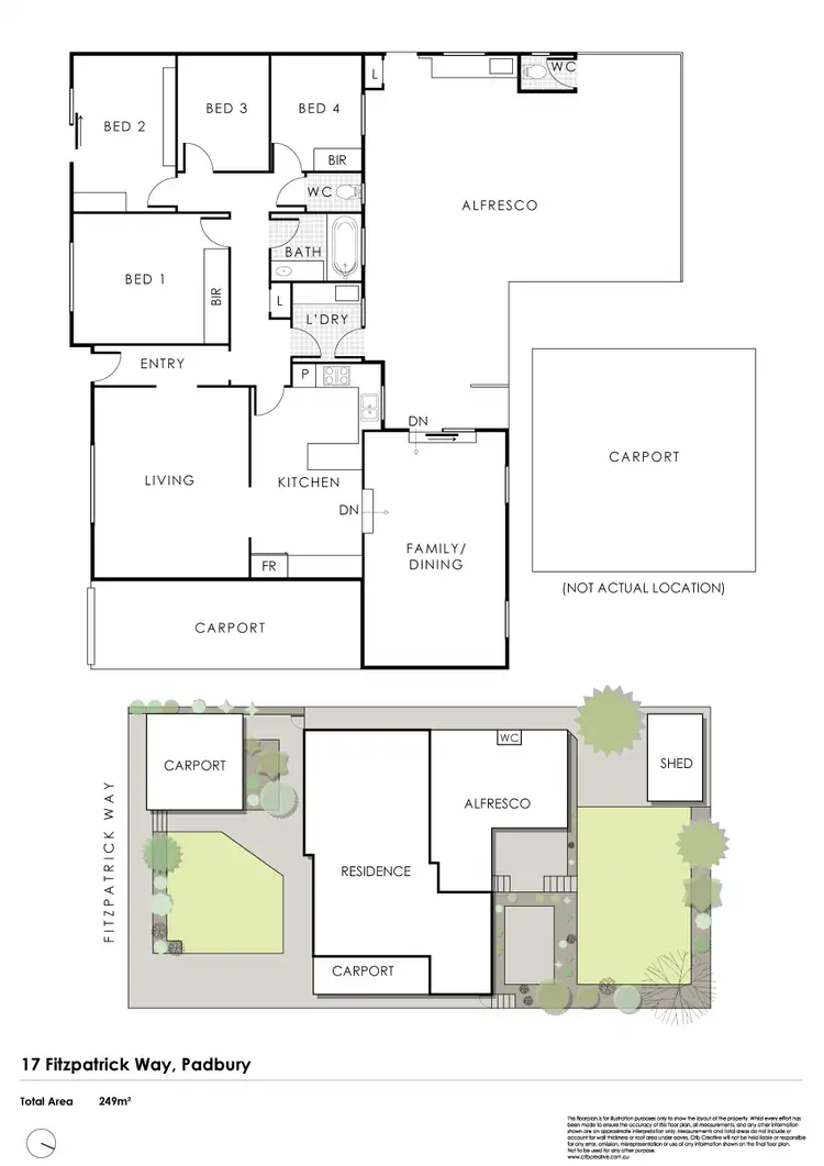Floorplan of Homely house listing, 17 Fitzpatrick Way, Padbury WA 6025