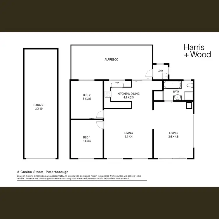 Floorplan of Homely house listing, 8 Casino Street, Peterborough VIC 3270