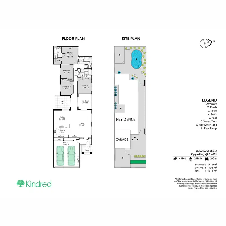 Floorplan of Homely house listing, 6A Jamond Street, Kippa-Ring QLD 4021