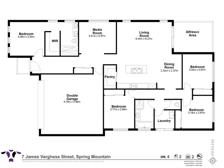 Floorplan of Homely house listing, 7 James Varghese Street, Spring Mountain QLD 4300