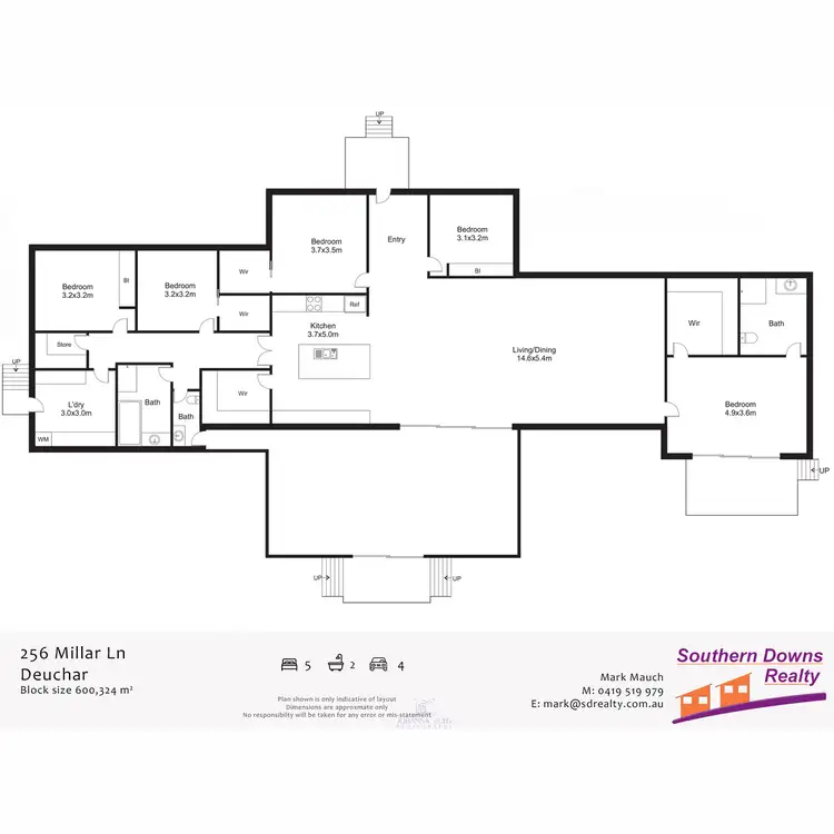 Floorplan of Homely rural property listing, 256 Millars Lane, Deuchar QLD 4362