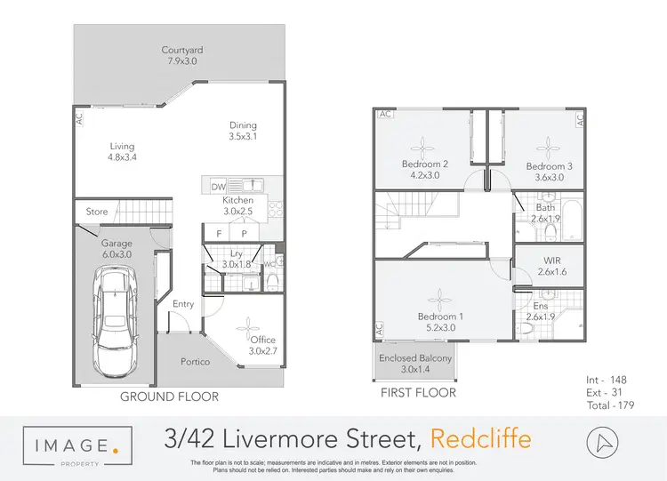 Floorplan of Homely townhouse listing, 3/42 Livermore Street, Redcliffe QLD 4020