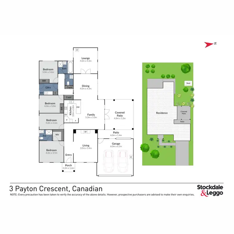 Floorplan of Homely house listing, 3 Payton Crescent, Canadian VIC 3350