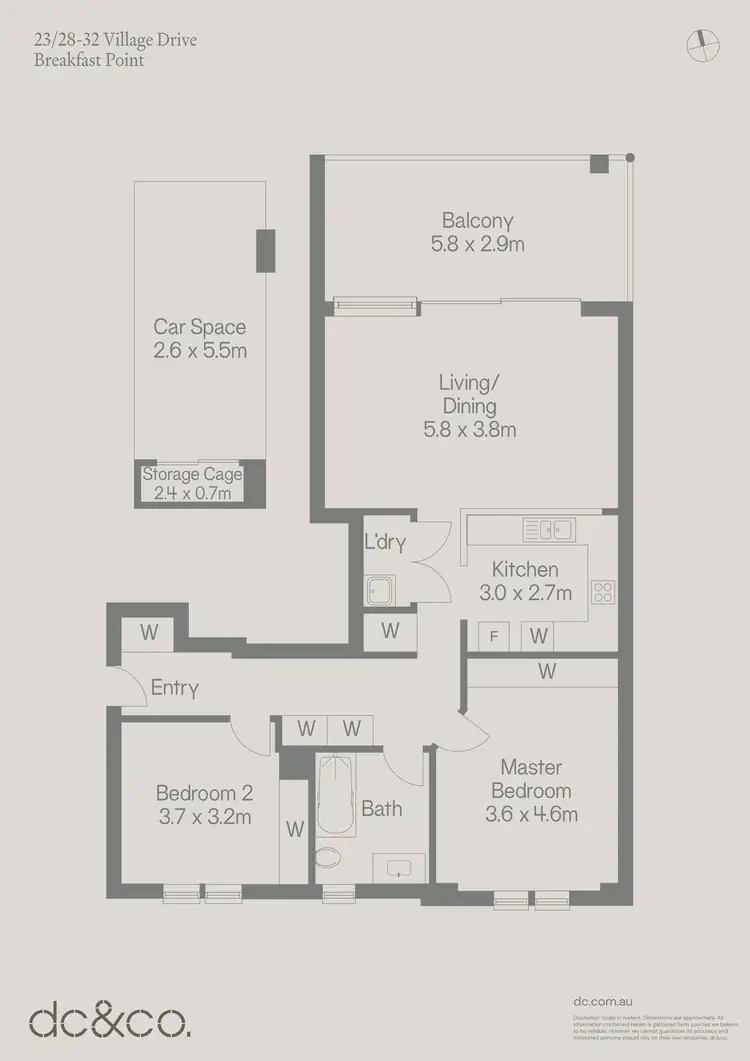 Floorplan of Homely apartment listing, 23/28-32 Village Drive, Breakfast Point NSW 2137