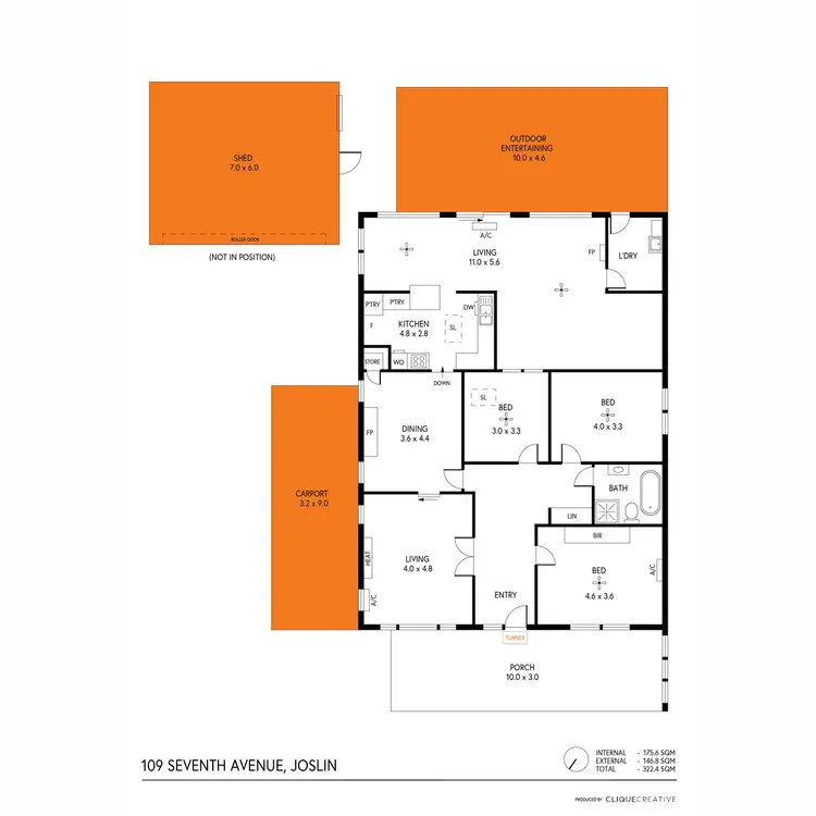 Floorplan of Homely house listing, 109 Seventh Avenue, Joslin SA 5070
