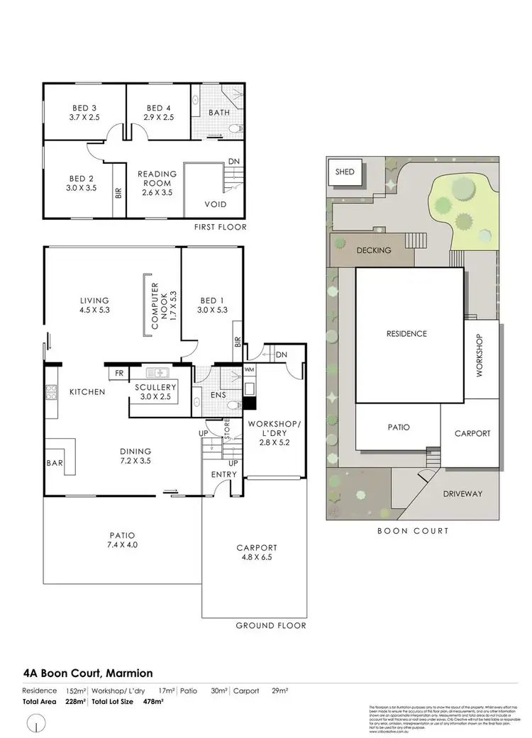 Floorplan of Homely house listing, 4A Boon Court, Marmion WA 6020