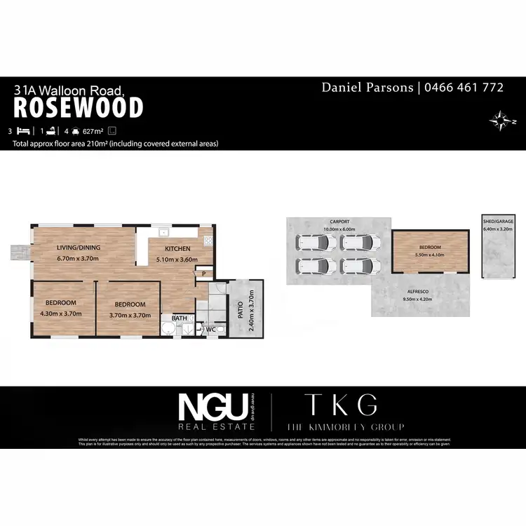 Floorplan of Homely house listing, 31A Walloon Road, Rosewood QLD 4340