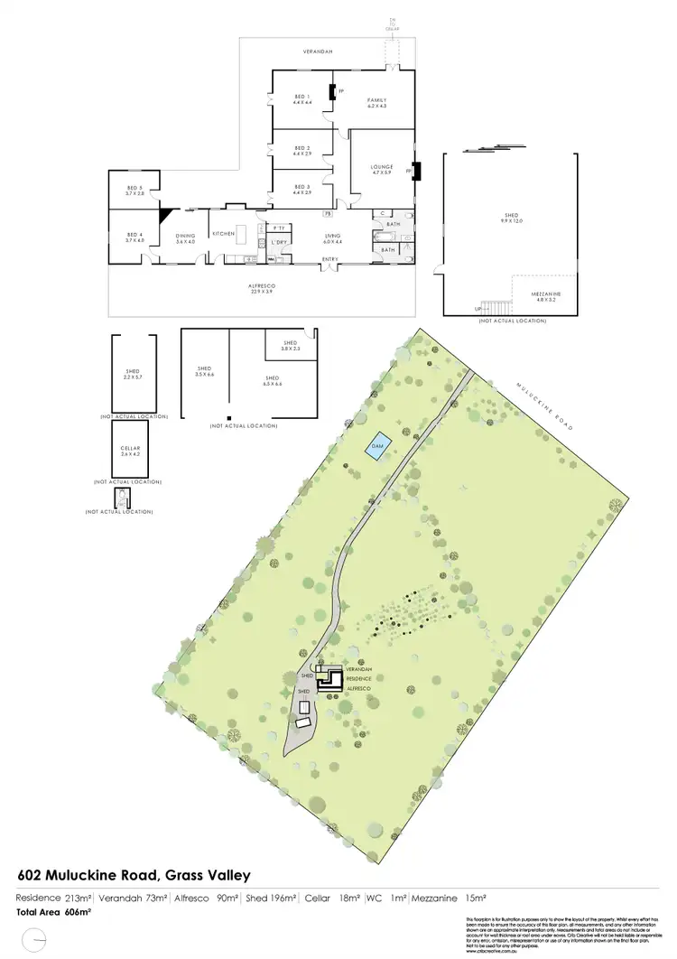 Floorplan of Homely rural property listing, 602 Muluckine Road, Grass Valley WA 6403