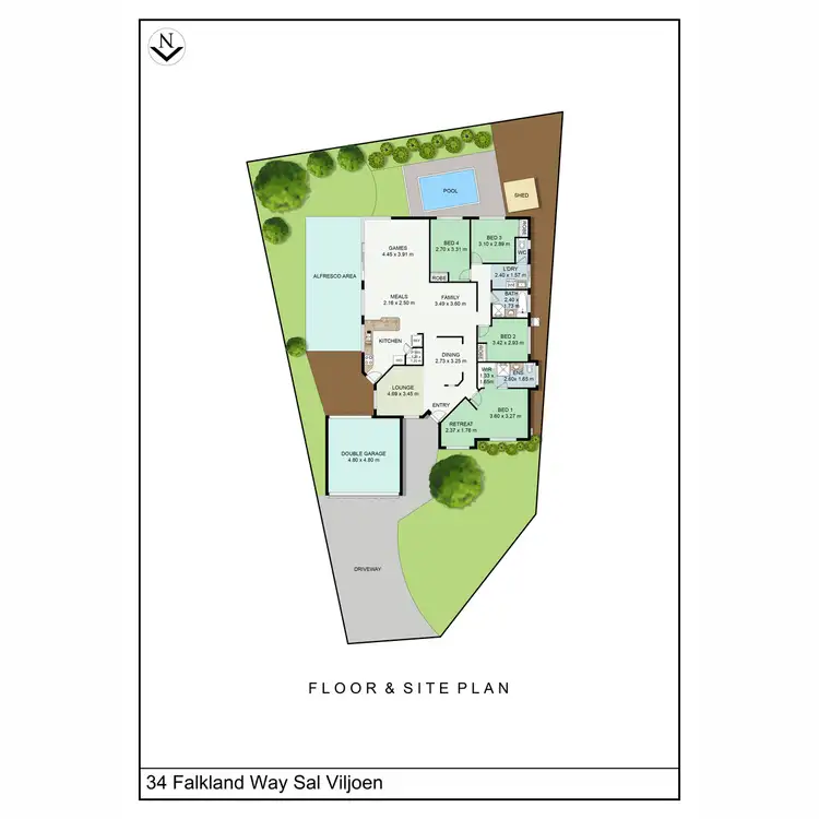 Floorplan of Homely house listing, 34 Falkland Way, Kinross WA 6028