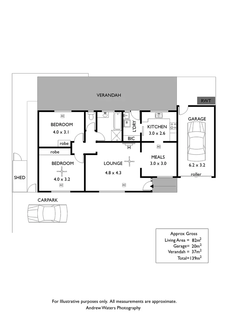 Floorplan of Homely unit listing, 4/57 Military Road, Semaphore South SA 5019