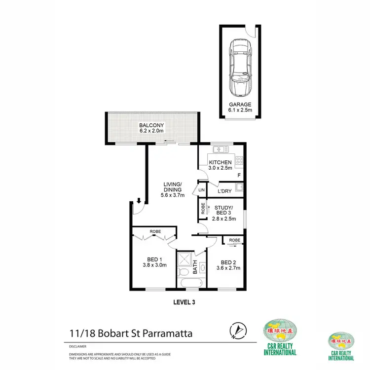 Floorplan of Homely apartment listing, 11/18 Bobart Street, Parramatta NSW 2150