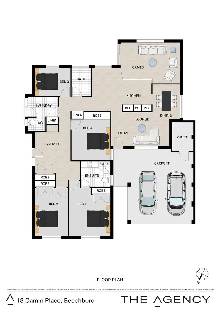 Floorplan of Homely house listing, 18 Camm Place, Beechboro WA 6063