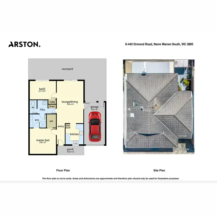 Floorplan of Homely unit listing, 6/443 Ormond Road, Narre Warren South VIC 3805
