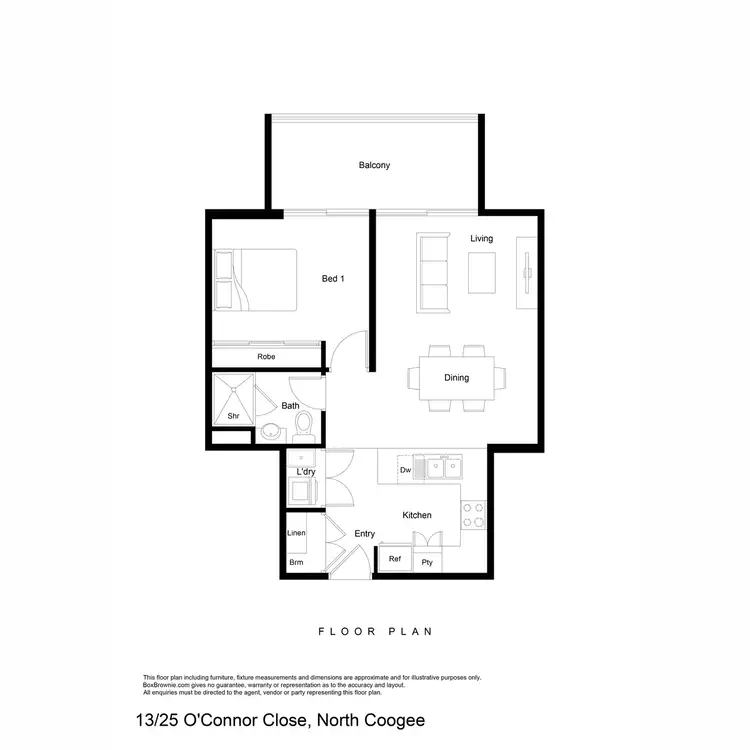 Floorplan of Homely unit listing, 13/25 O'Connor Close, North Coogee WA 6163