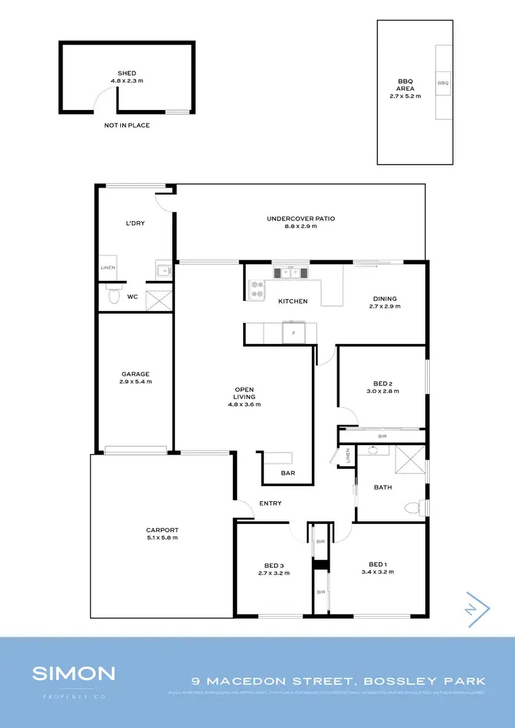 Floorplan of Homely house listing, 9 Macedon Street, Bossley Park NSW 2176