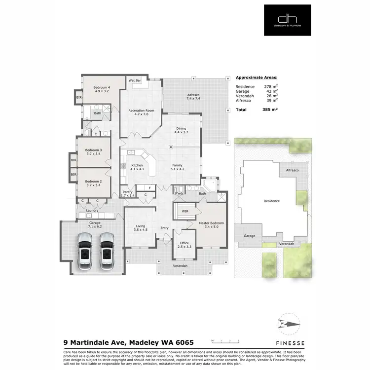 Floorplan of Homely house listing, 9 Martindale Avenue, Madeley WA 6065