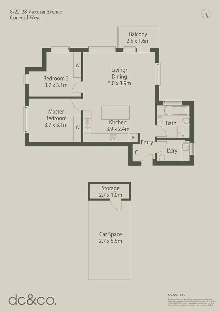 Floorplan of Homely apartment listing, 8/22-28 Victoria Avenue, Concord West NSW 2138