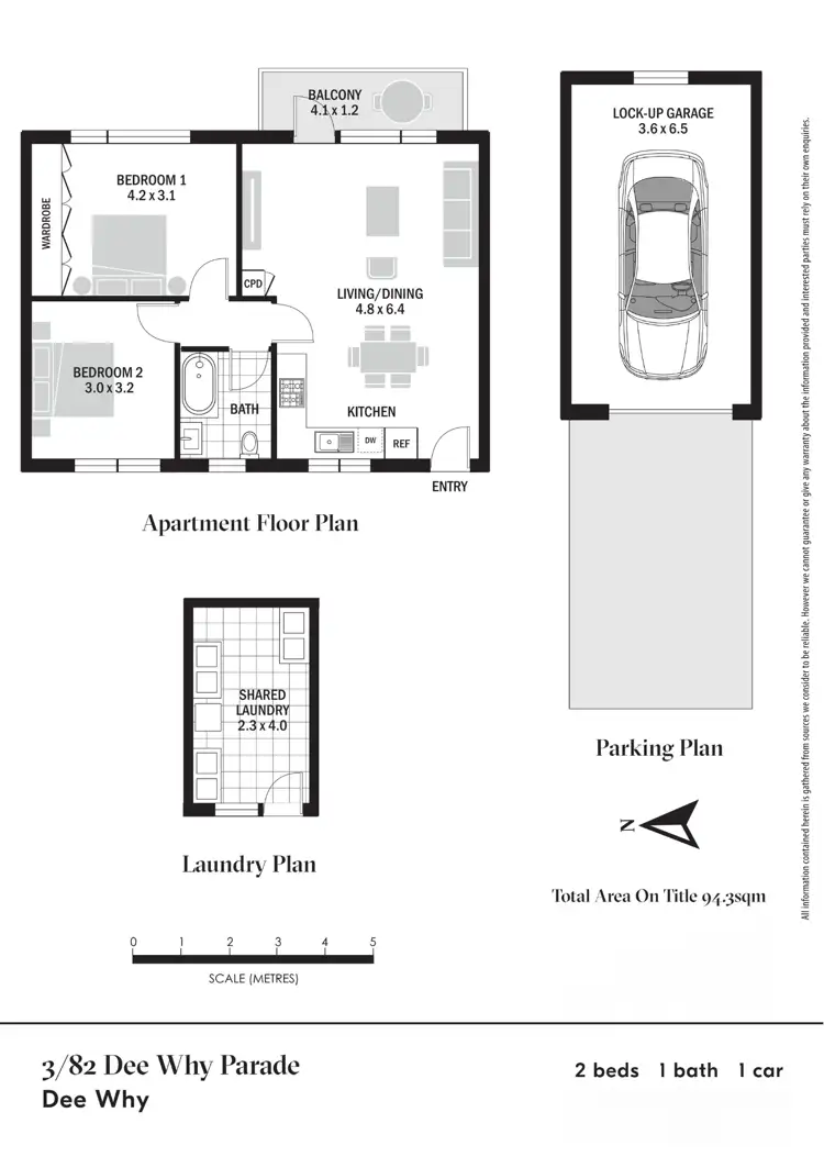 Floorplan of Homely unit listing, 3/82 Dee Why Parade, Dee Why NSW 2099