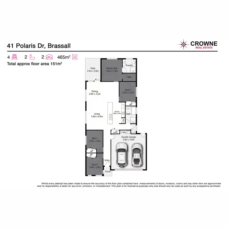 Floorplan of Homely house listing, 41 Polaris Drive, Brassall QLD 4305