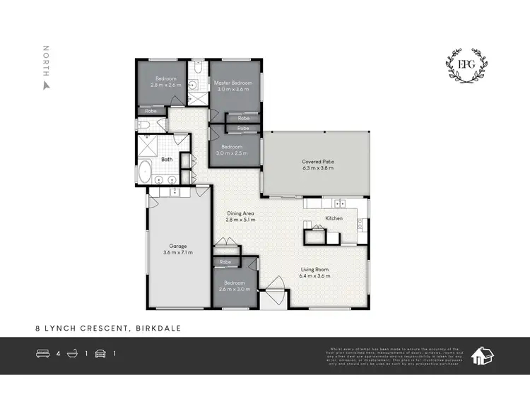 Floorplan of Homely house listing, 8 Lynch Crescent, Birkdale QLD 4159