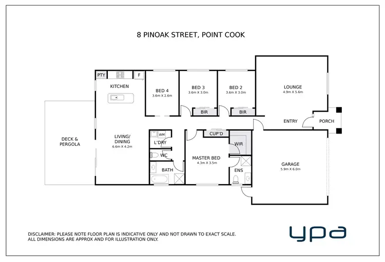 Floorplan of Homely house listing, 8 Pinoak Street, Point Cook VIC 3030