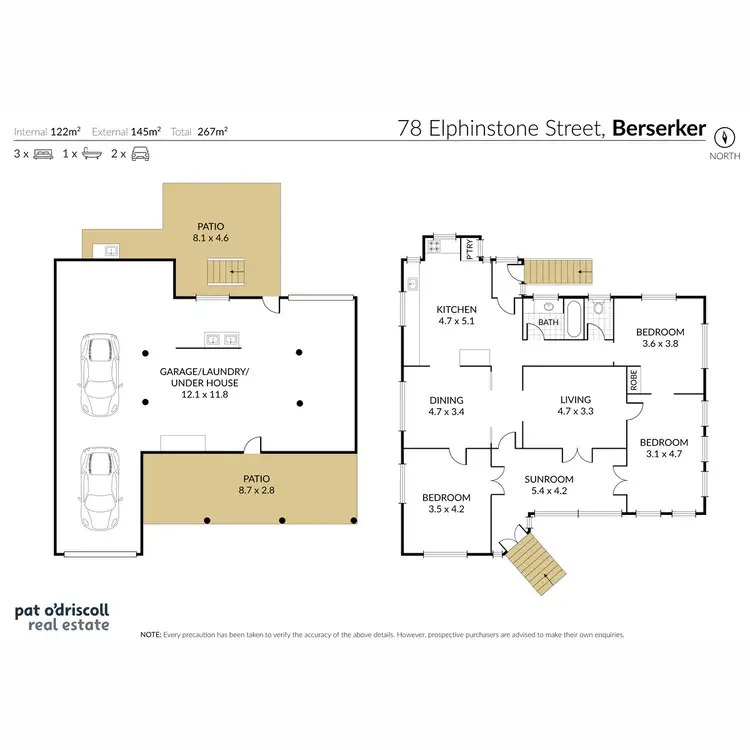 Floorplan of Homely house listing, 78 Elphinstone Street, Berserker QLD 4701