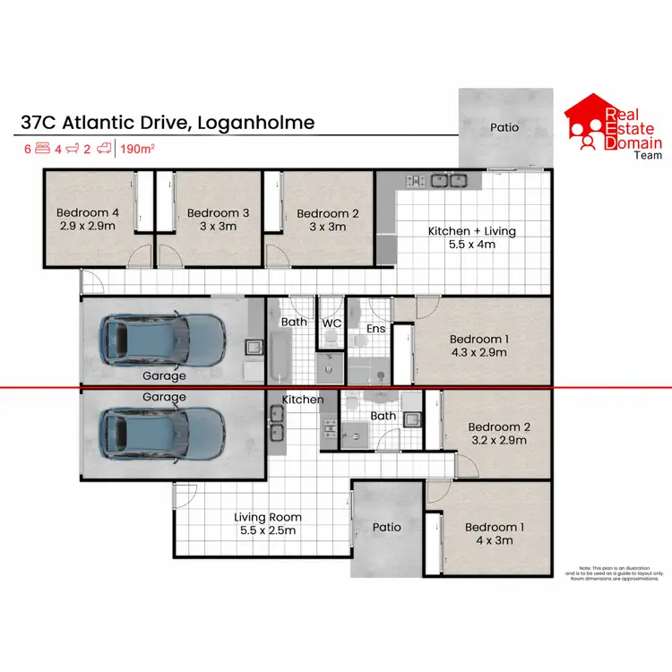 Floorplan of Homely house listing, 37c Atlantic Drive, Loganholme QLD 4129