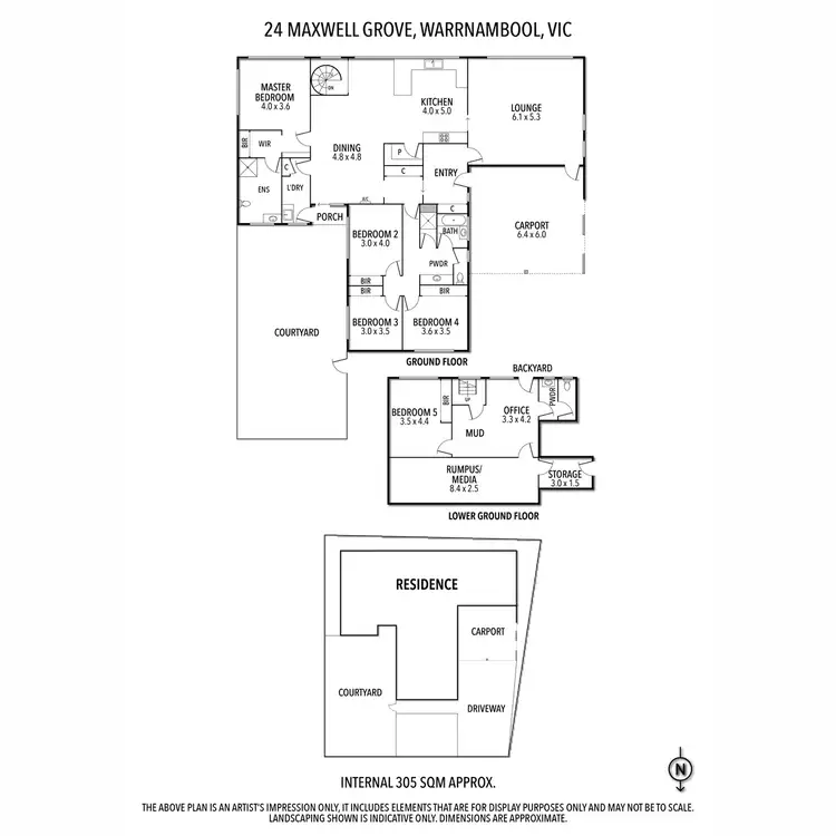 Floorplan of Homely house listing, 24 Maxwell Grove, Warrnambool VIC 3280