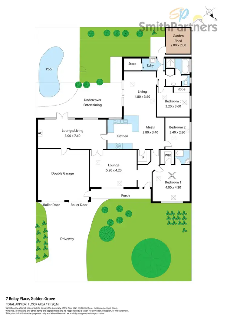Floorplan of Homely house listing, 7 Reiby Place, Golden Grove SA 5125