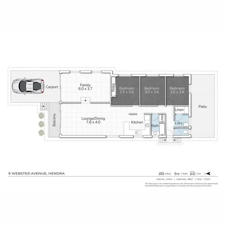 Floorplan of Homely house listing, 9 Webster Avenue, Hendra QLD 4011