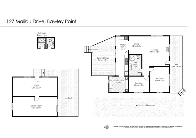 Floorplan of Homely house listing, 127 Malibu Drive, Bawley Point NSW 2539