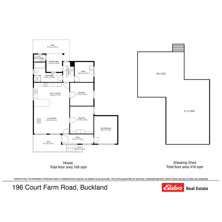 Floorplan of Homely rural property listing, 196 Court Farm Road, Buckland TAS 7190