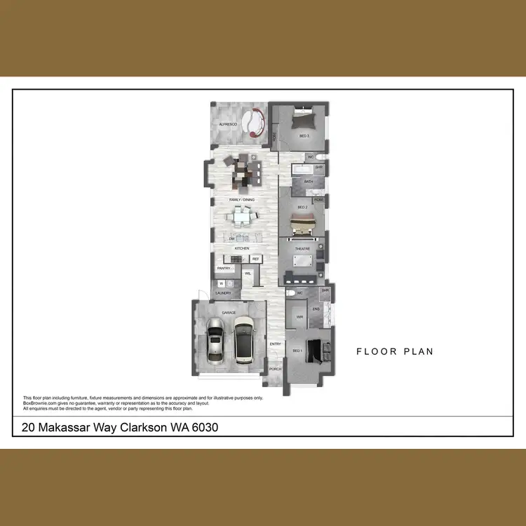Floorplan of Homely house listing, 20 Makassar Way, Clarkson WA 6030