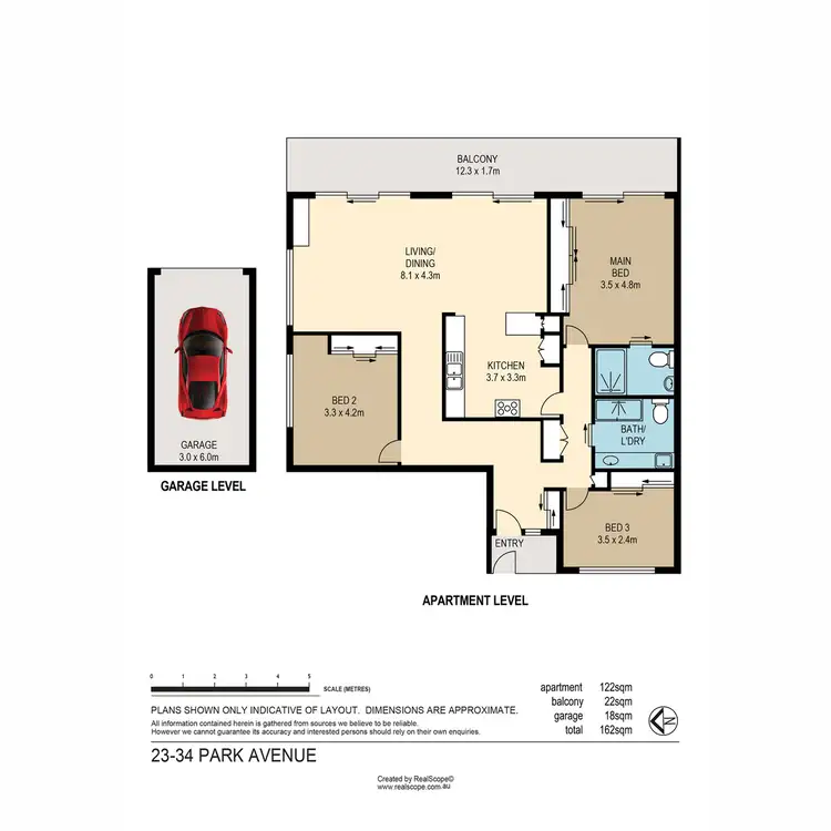 Floorplan of Homely apartment listing, 23/34 Park Avenue, East Brisbane QLD 4169