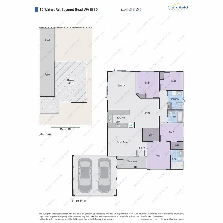 Floorplan of Homely house listing, 10 Waters Road, Bayonet Head WA 6330
