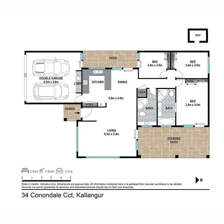 Floorplan of Homely house listing, 34 Conondale Circuit, Kallangur QLD 4503