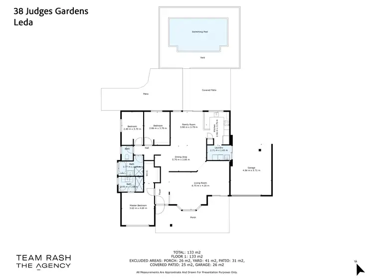 Floorplan of Homely house listing, 38 Judges Gardens, Leda WA 6170