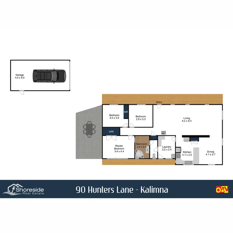 Floorplan of Homely house listing, 90 Hunters Lane, Kalimna VIC 3909
