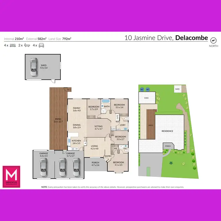 Floorplan of Homely house listing, 10 Jasmine Drive, Delacombe VIC 3356
