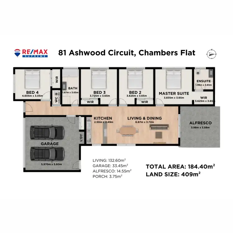 Floorplan of Homely house listing, 81 Ashwood Circuit, Chambers Flat QLD 4133