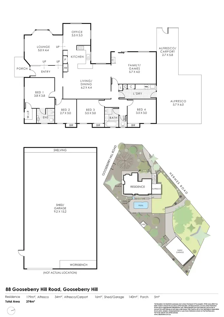 Floorplan of Homely house listing, 88 Gooseberry Hill Road, Gooseberry Hill WA 6076