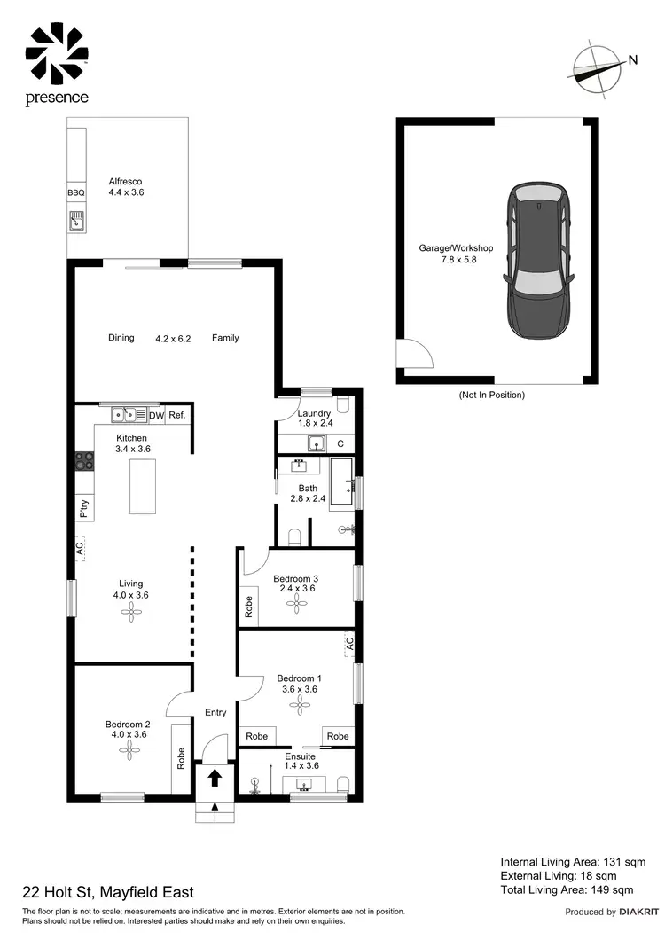 Floorplan of Homely house listing, 22 Holt Street, Mayfield East NSW 2304