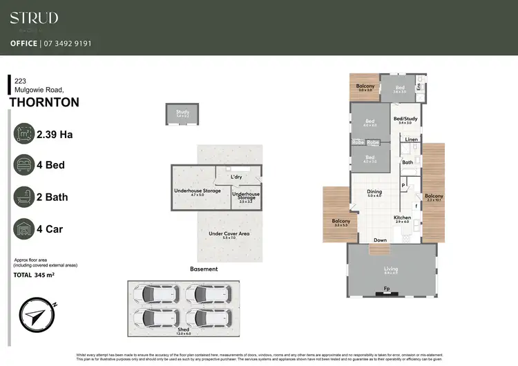 Floorplan of Homely house listing, 223 Mulgowie Road, Thornton QLD 4341