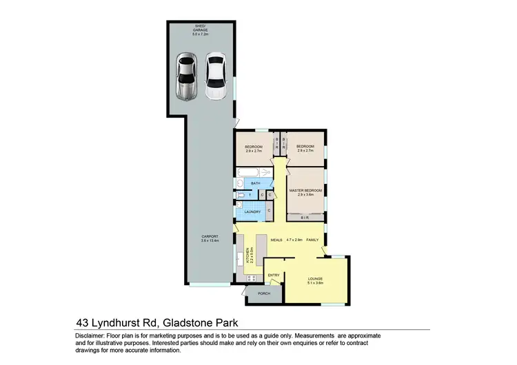 Floorplan of Homely house listing, 43 Lyndhurst Road, Gladstone Park VIC 3043