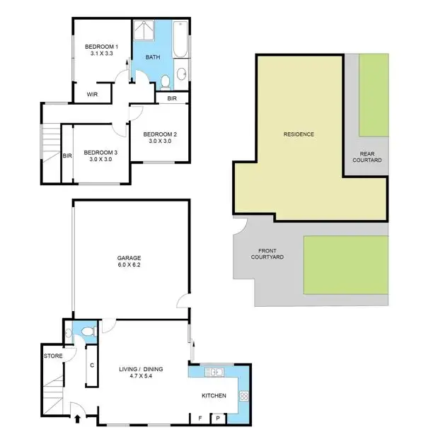 Floorplan of Homely unit listing, 1/30 View Street, Glenroy VIC 3046