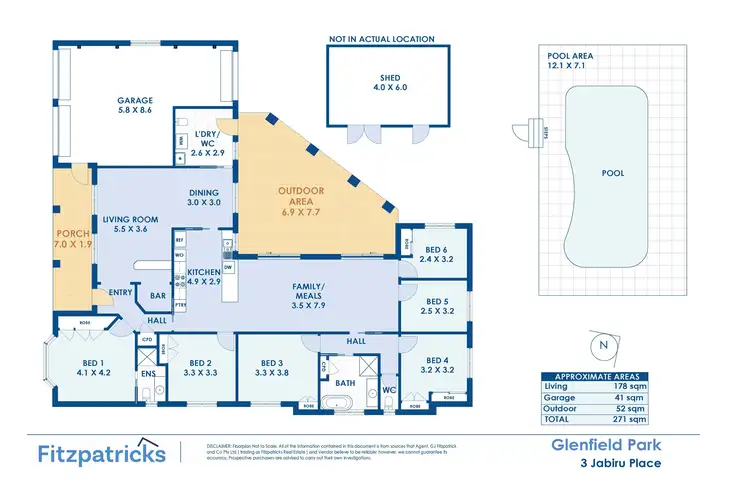 Floorplan of Homely house listing, 3 Jabiru Place, Glenfield Park NSW 2650