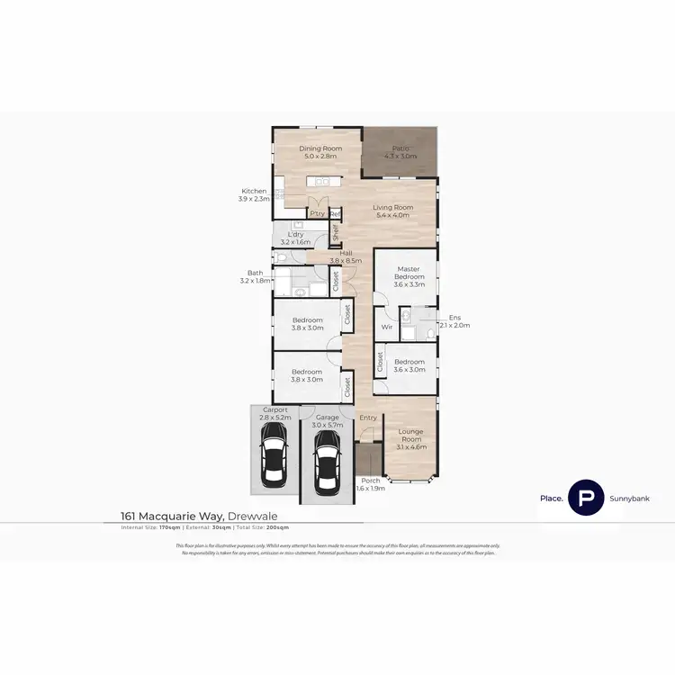 Floorplan of Homely house listing, 161 Macquarie Way, Drewvale QLD 4116