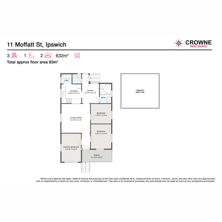 Floorplan of Homely house listing, 11 Moffatt Street, Ipswich QLD 4305
