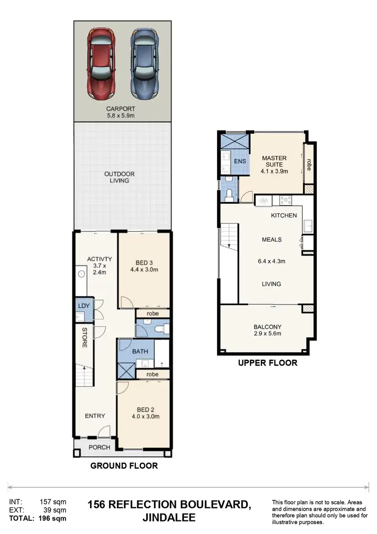 Floorplan of Homely house listing, 156 Reflection Boulevard, Jindalee WA 6036