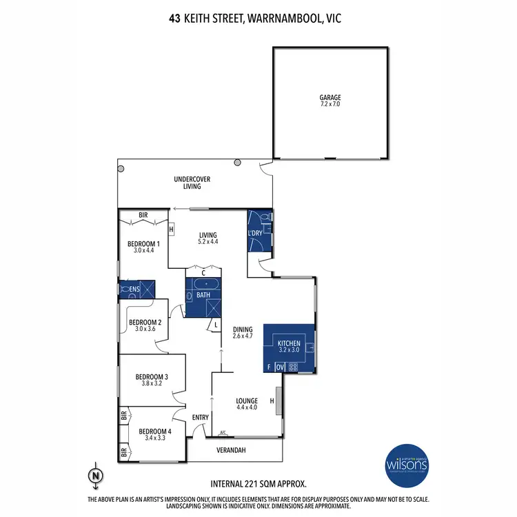 Floorplan of Homely house listing, 43 Keith Street, Warrnambool VIC 3280